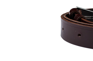 Men's Belt isolated on a white background.