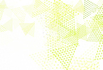 Light Green, Red vector pattern with polygonal style with circles.