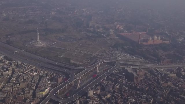Azadi fly over chowk in Lahore
