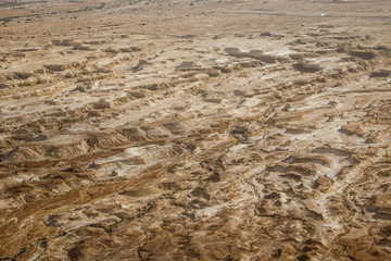 Structure of landscape of Israeli desert landscape