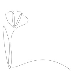 Flower background drawing vector illustration