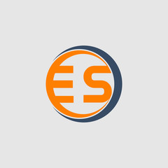 ES ROUND SHAPE LOGO.