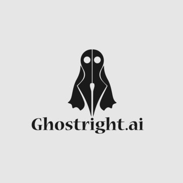 Ghost vector icon. Creepy horror illustration symbol. paranormal logo. halloween sign.
