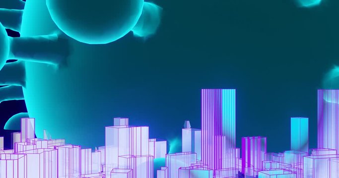 COVID-19 - Animation, 4K animierte Bewegungsgrafik f&uuml;r Nachrichten / Informationen f&uuml;r TV & WEB