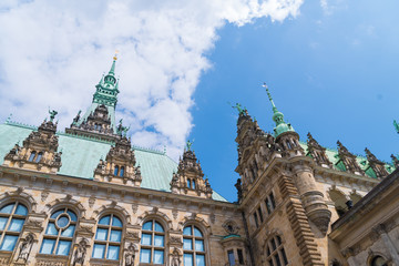 Fototapeta premium hamburg city hall exterior