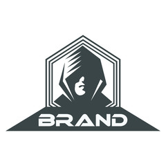 Assassin Reaper Head Mascot Gaming Esport Logo Illustration Template
