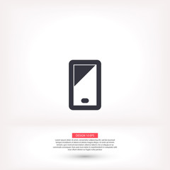 Phone vector icon , lorem ipsum Flat design