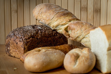 Bread Buns, Loafs and A Baguette
