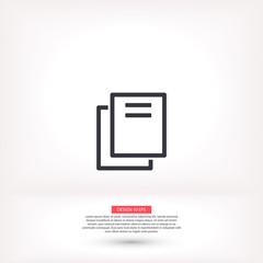Files vector icon , lorem ipsum Flat design