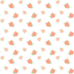 Background with illustrations of pink roses. Wedding, Valentines's Day, engagement, birthday