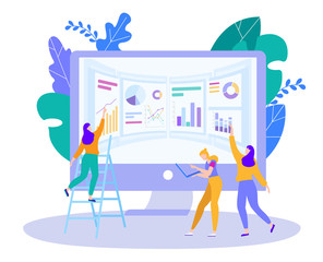 Selection and Analysis Application Indicators. Joint Activities Participants, Each Whom has his own Experience and Vision Situation. Creative Girls Manage Content in an Interactive Panel.