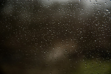 rain drops on the glass