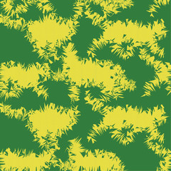 Yellow and green abstract seamless pattern 