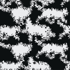 White and black abstract seamless pattern 