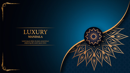 Luxury mandala arabesque ornamental background
