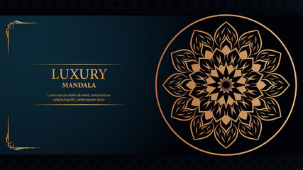 Luxury mandala arabesque ornamental background