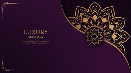Luxury mandala arabesque ornamental background
