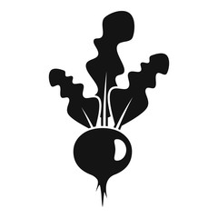 Vegan beet icon. Simple illustration of vegan beet vector icon for web design isolated on white background