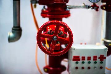 Oil and gas processing plant with pipe line valves
