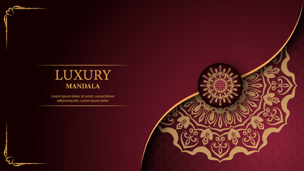 Luxury mandala arabesque ornamental background