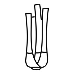 Fresh celery icon. Outline fresh celery vector icon for web design isolated on white background