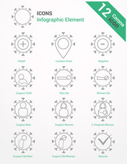 coronavirus icons, infographic design element, wuhan virus disease coronavirus ncov-2019 (covid-19) vector illustration