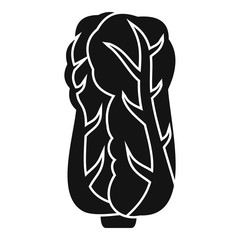 Chinese cabbage icon. Simple illustration of chinese cabbage vector icon for web design isolated on white background