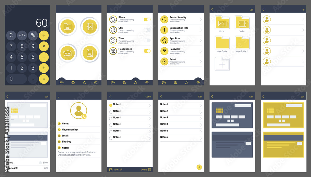 Wall mural protection your material ui design app user interface template