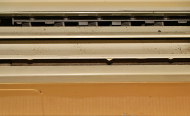 Obraz premium Water dripping from dirty airconditioner.