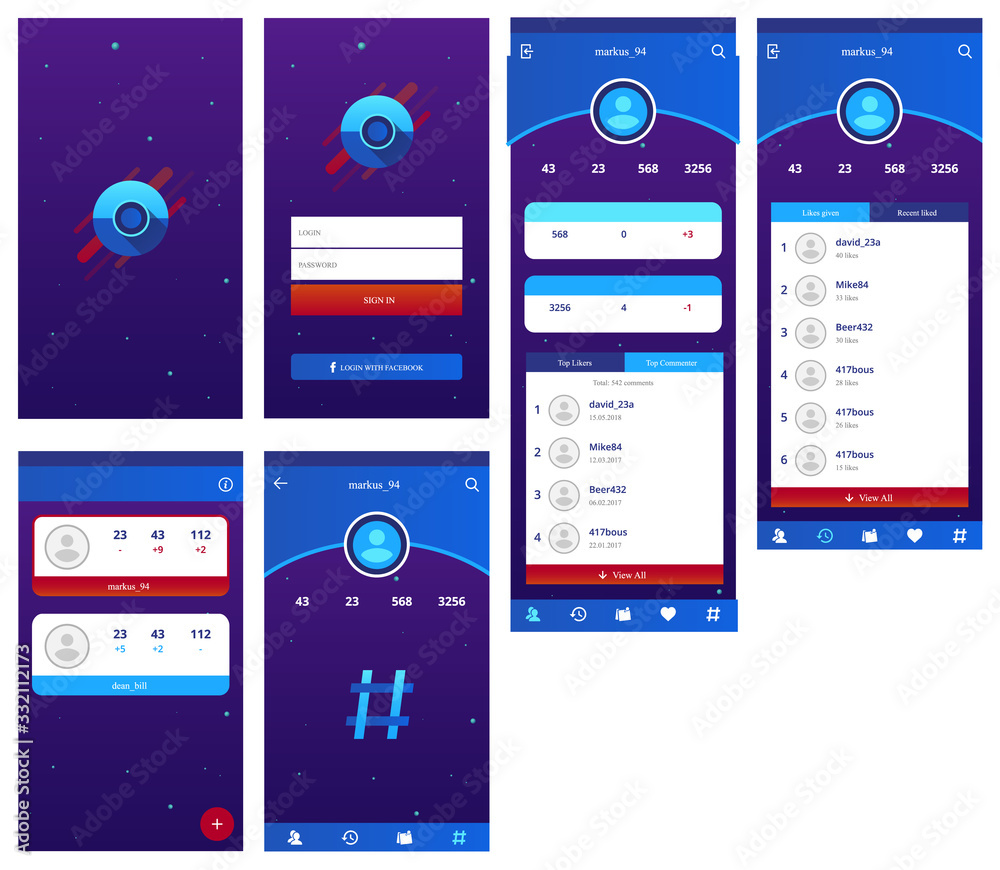 Wall mural analyzer app ui design app user interface
