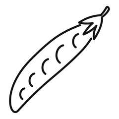 Bob peas icon. Outline bob peas vector icon for web design isolated on white background