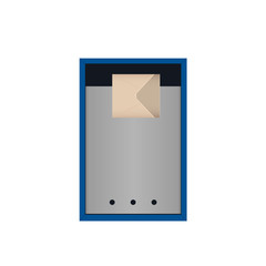 Mailbox. Send the message. Vector illustration