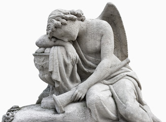 An angel suffers after a person dies