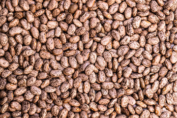 Pattern of pinto beans. Top view