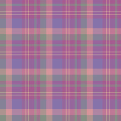 Seamless pattern in exquisite discreet gray, pink, violet and purple colors for plaid, fabric, textile, clothes, tablecloth and other things. Vector image.