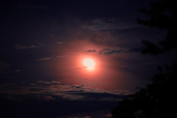 Supermoon, Sofia, Bulgaria.