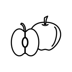 fruit apple icon collection, trendy style