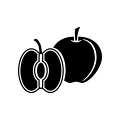 fruit apple icon collection, trendy style