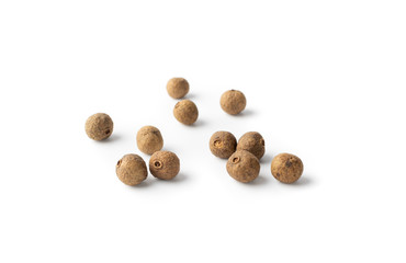 Pile of Allspice, Jamaica Pepper or Myrtle Pepper Isolated