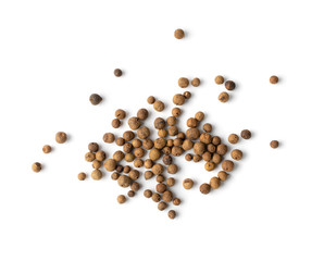 Pile of Allspice, Jamaica Pepper or Myrtle Pepper Isolated