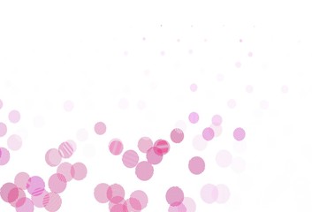 Light Pink vector layout with circle shapes.