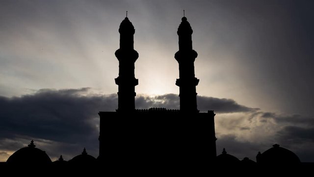 Jami Masjid or Jama Mosque in Champaner Pavagadh Archaeological Park, UNESCO World Heritage Site, Gujarat, India