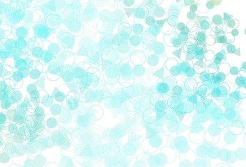 Light Green vector layout with circles, lines.