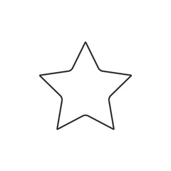 Naklejka na ściany i meble star icon vector sign isolated for graphic and web design. Bonus points. Discount program symbol template color editable on white background, Thin linear graphic Eps10.