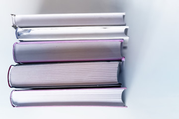 books close-up on a light background
