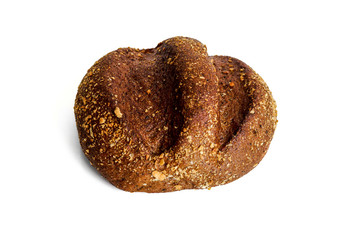 bakery flour dough black bread with sesame