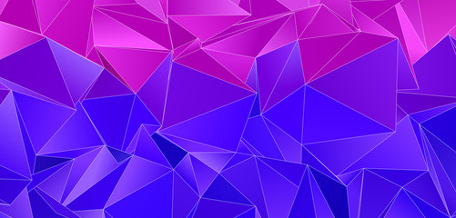 Fototapeta premium Triangular 3d, modern background