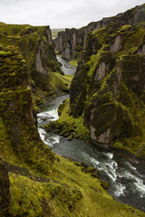 Deep valley with stream