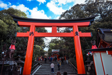 Great Torii of Fushimi Inari Shrine, Kyoto, Japan