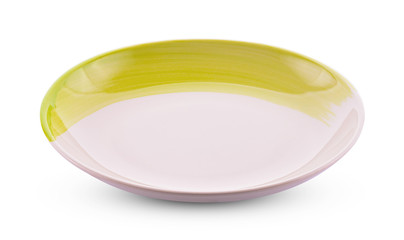 A plate on a white background